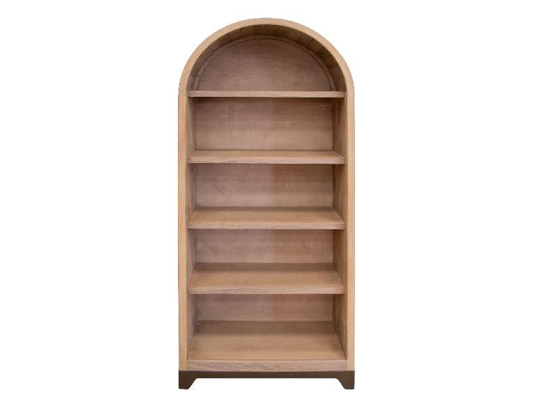 Image of Natural Parota - 5 Shelves Bookcase - Brown Cappuccino