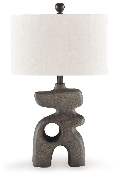 Image of Danacy - Paper Table Lamp - Distressed Black