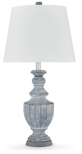 Image of Cylerick - Terracotta Table Lamp - Antique Blue