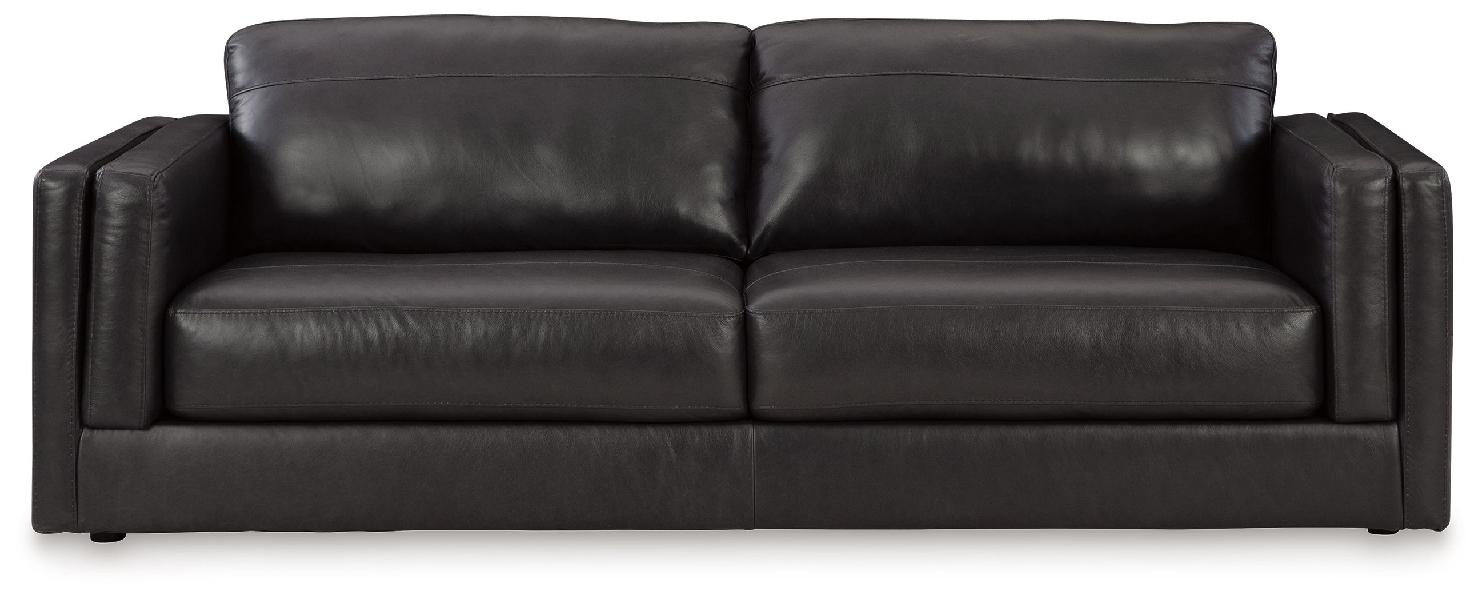 Image of Amiata - Sofa - Leather Match - Onyx