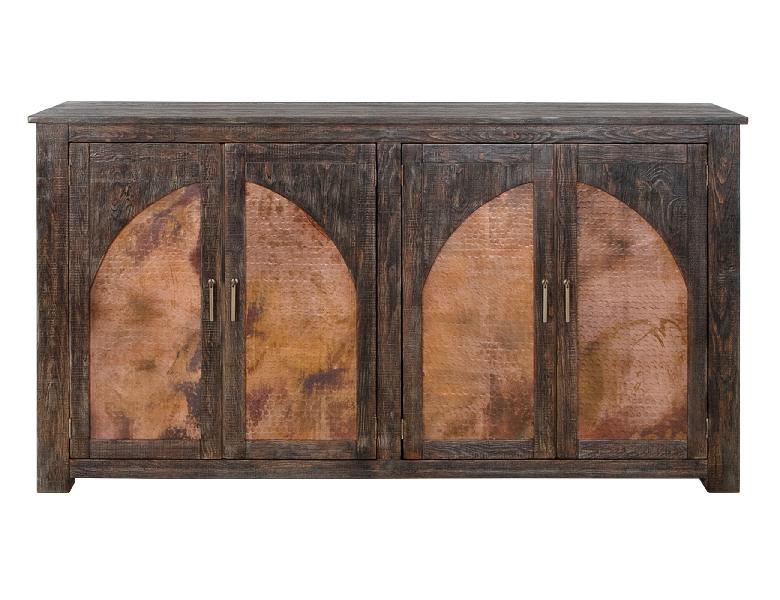 Image of Blackburn - 4 Doors Console - Charred Brown