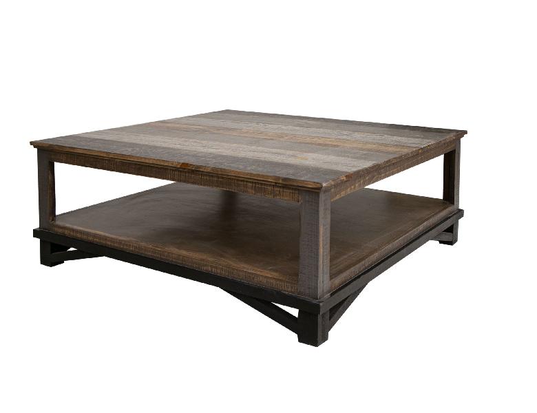 Image of Loft - Cocktail Table - Two Tone Gray / Brown