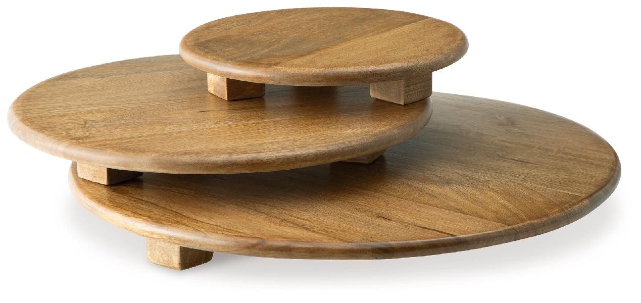 Image of Kaidler - Tray Set (Set of 3) - Brown