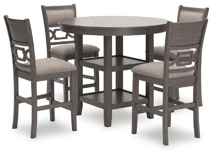 Image of Wrenning - Drm Counter Table Set (Set of 5) - Gray