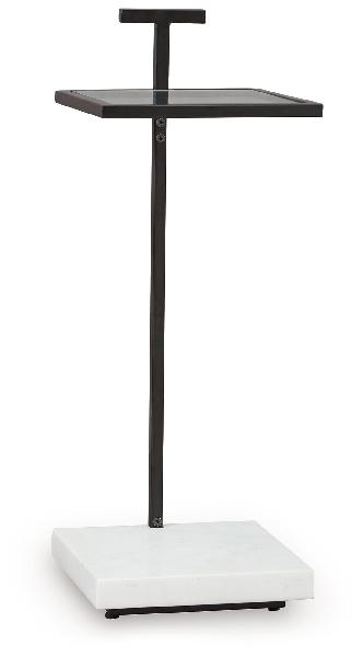 Image of Mannill - Accent Table - Black / White