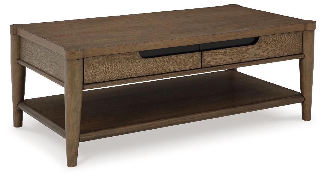 Image of Roanhowe - Rectangular Cocktail Table - Brown