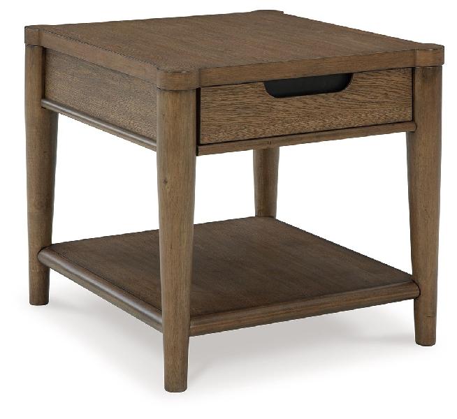 Image of Roanhowe - Rectangular End Table - Brown