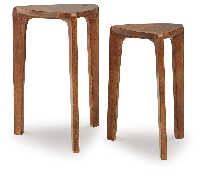 Image of Brynnleigh - Accent Table Set (Set of 2) - Medium Brown