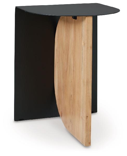 Image of Ladgate - Accent Table - Black / Natural