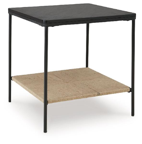 Image of Minrich - Accent Table - Black / Natural
