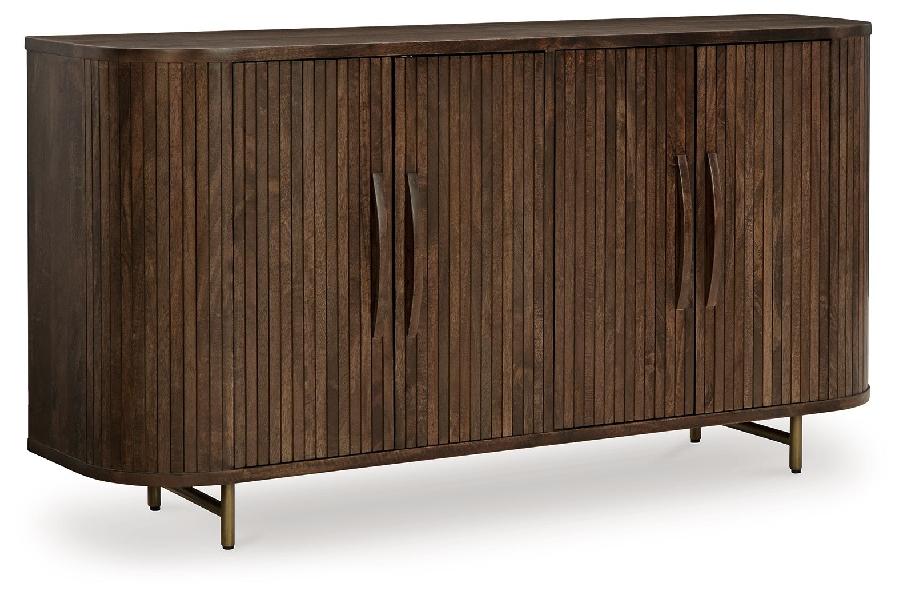 Image of Amickly - Accent Cabinet - Dark Brown