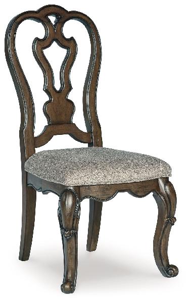 Image of Maylee - Dining Upholstered Side Chair (Set of 2) - Dark Brown