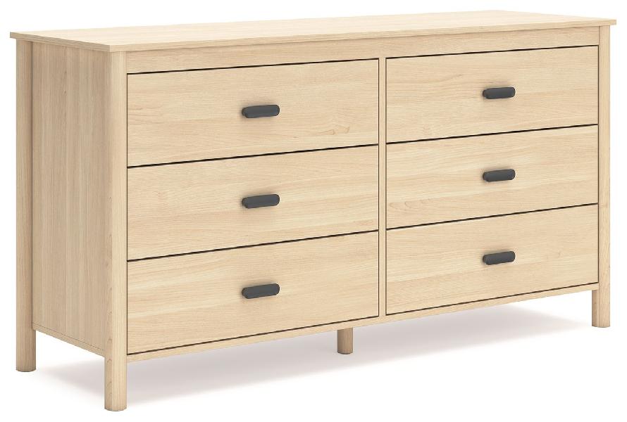 Image of Cabinella - Six Drawer Dresser - Tan