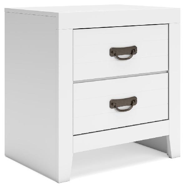 Image of Binterglen - Two Drawer Night Stand - White