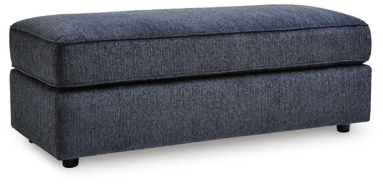 Image of Albar Place - Oversized Accent Ottoman - Cobalt
