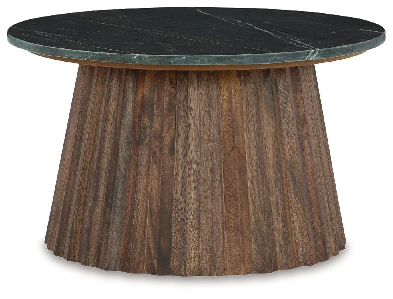 Image of Ceilby - Accent Cocktail Table - Black / Brown