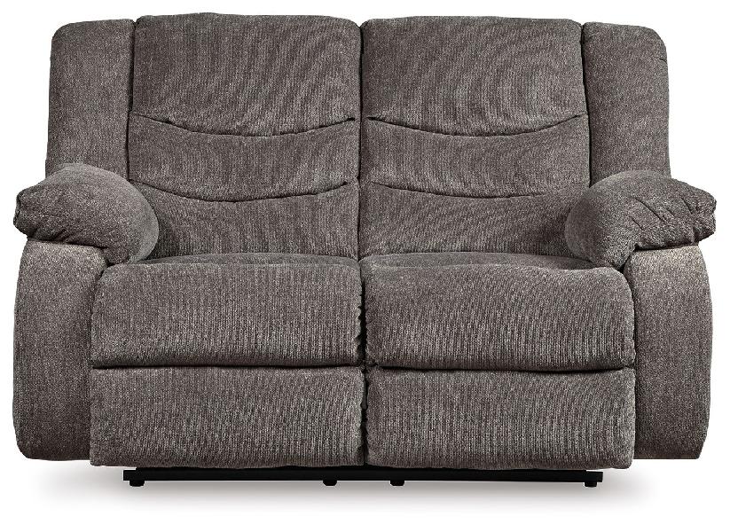 Image of Tulen - Reclining Loveseat - Dark Gray