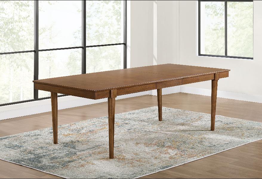 Image of Lyncott - Rectangular Dining Room Extension Table - Brown