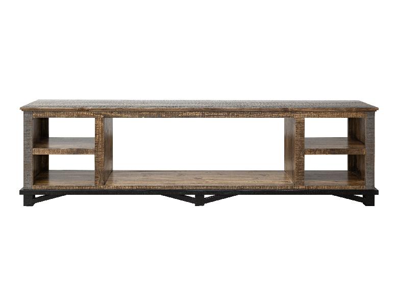 Image of Loft - Electric Fireplace - Two Tone Gray / Brown