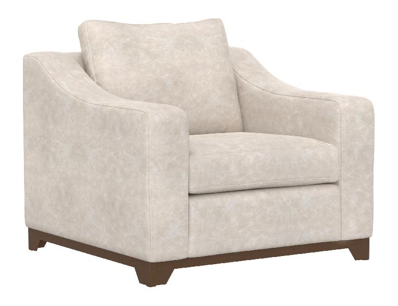 Image of Natural Parota - Armchair - Marfil