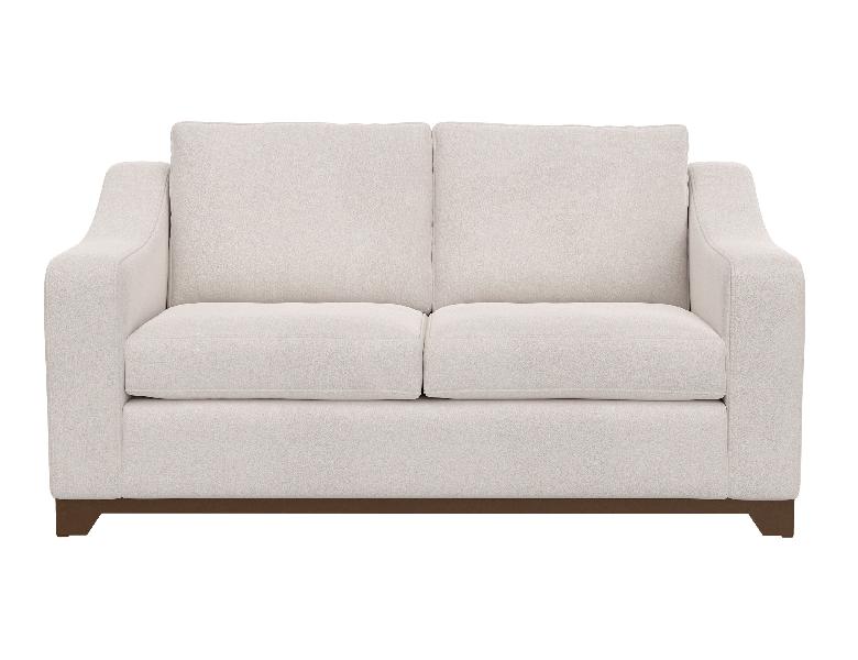 Image of Natural Parota - Loveseat - Mink Withe