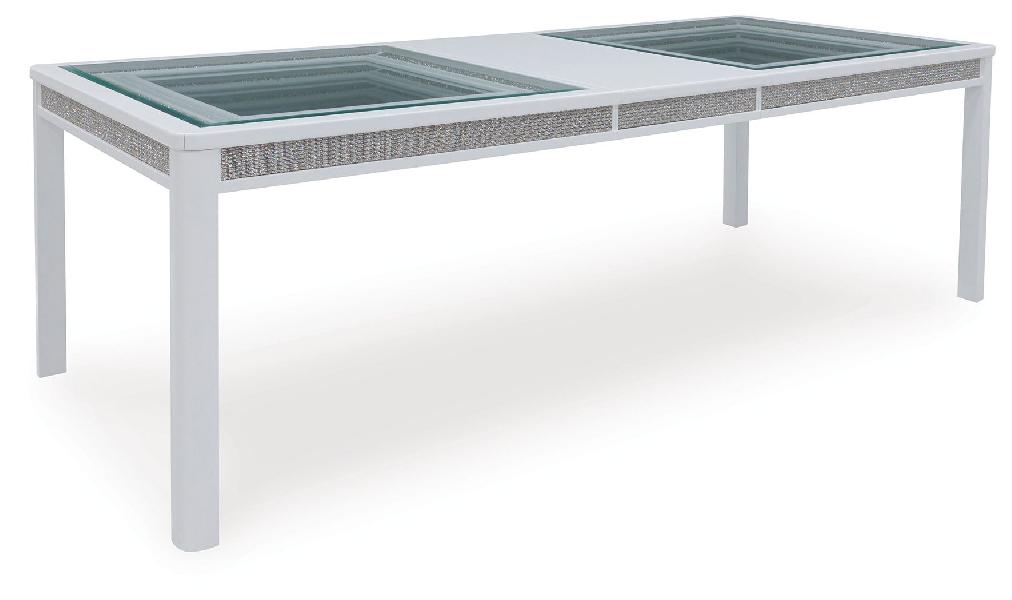 Image of Chalanna - Rectangular Dining Room Extension Table - White