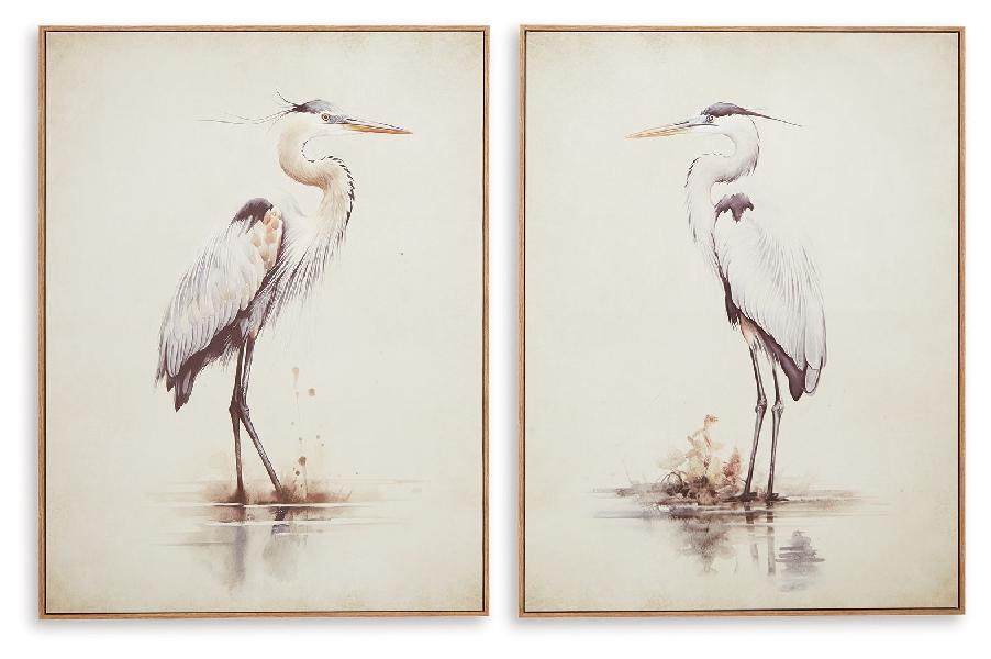 Image of Aubinell - Wall Art Set (Set of 2) - Beige