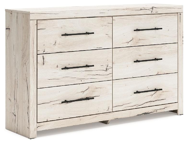 Image of Lawroy - Six Drawer Dresser - Light Natural