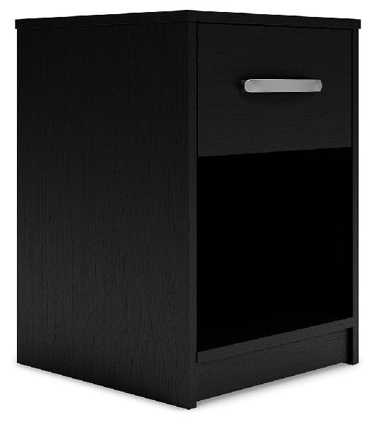 Image of Finch - One Drawer Night Stand - Black