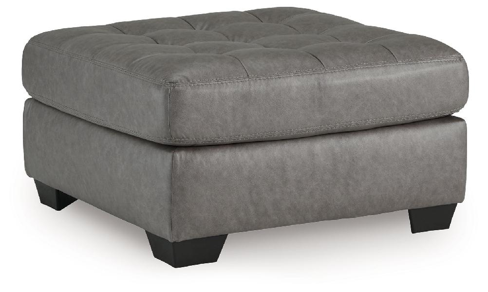 Image of Clairette Court - Oversized Accent Ottoman - Alloy
