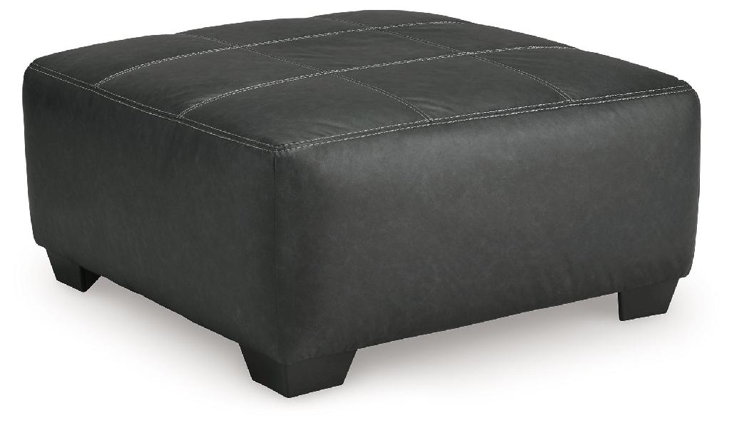 Image of Brixley Pier - Oversized Accent Ottoman - Graphite