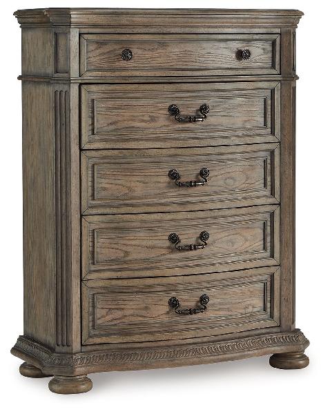Image of Ardenfield - Five Drawer Chest - Light Brown