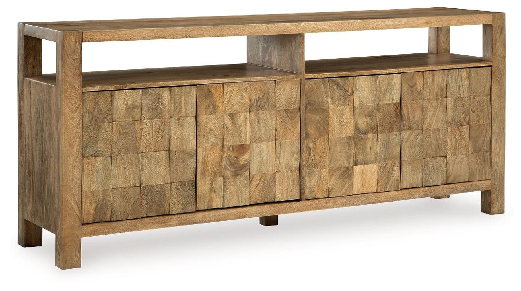 Image of Hudwick - Accent Cabinet - Natural Brown
