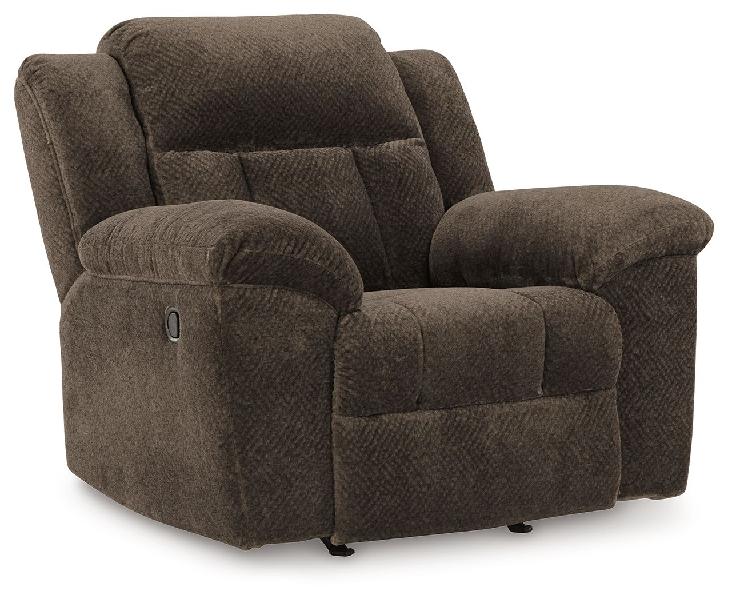 Image of Frohn - Rocker Recliner - Fabric - Chocolate