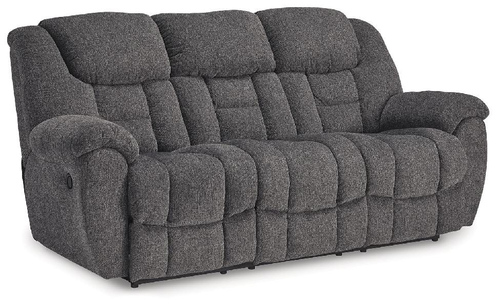 Image of Foreside - Reclining Sofa - Fabric - Charcoal