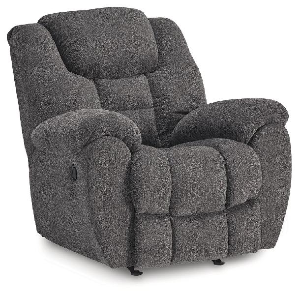 Image of Foreside - Rocker Recliner - Fabric - Charcoal