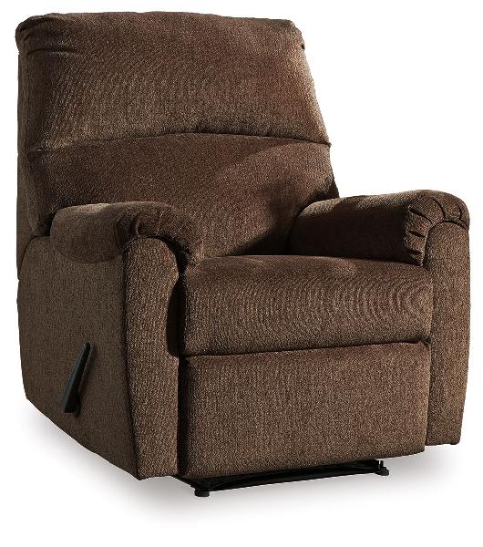 Image of Nerviano - Zero Wall Recliner - Fabric - Chocolate