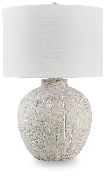 Image of Calbert - Poly Table Lamp - Warm Gray