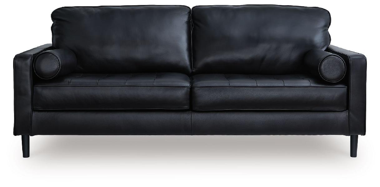 Image of Bryceview - Sofa - Leather Match - Onyx