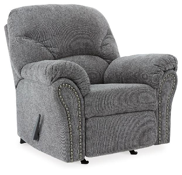 Image of Allmaxx - Rocker Recliner - Pewter