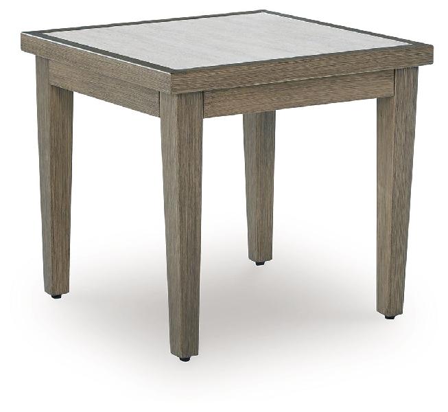 Image of Rainier Ranch - Square End Table - Brown / Beige