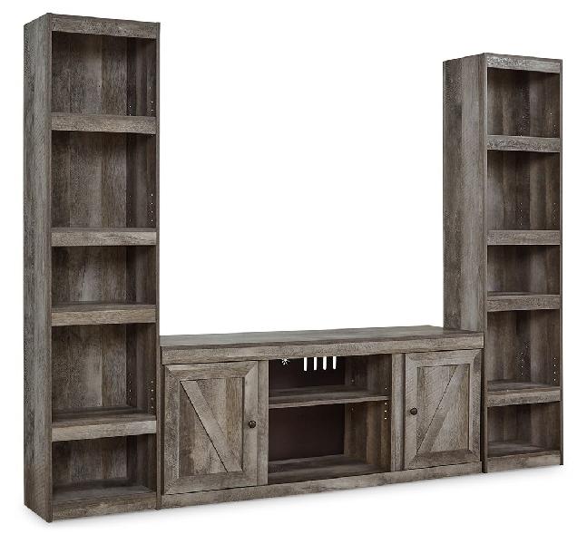 Image of Wynnlow - 3-Piece Entertainment Center - Gray