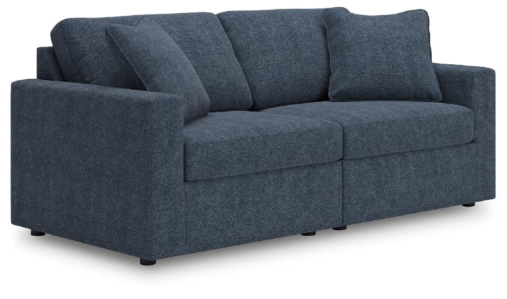 Image of Modmax - 2-Piece Sectional Loveseat - Fabric - Ink