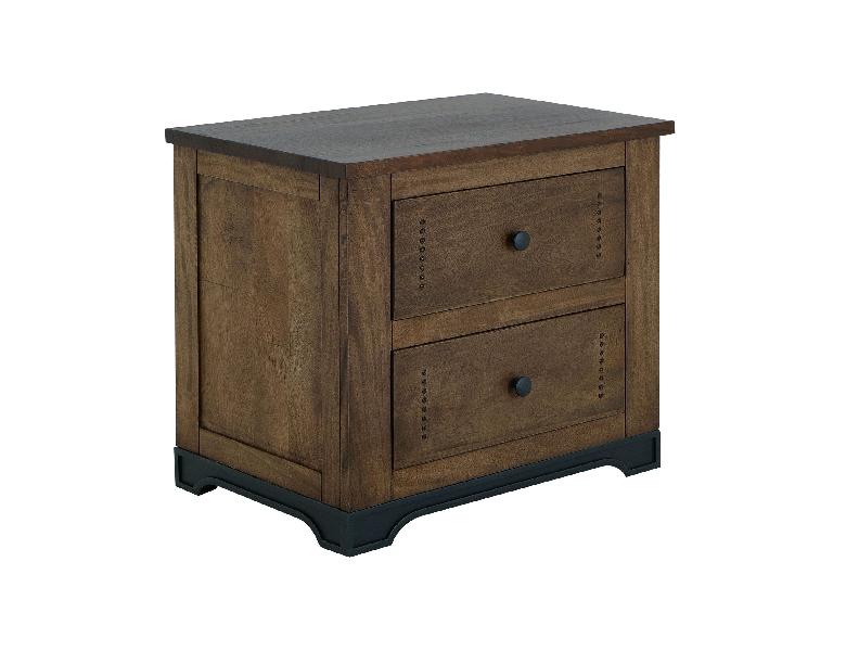 Image of Parota III - Nightstand - Barrel Brown