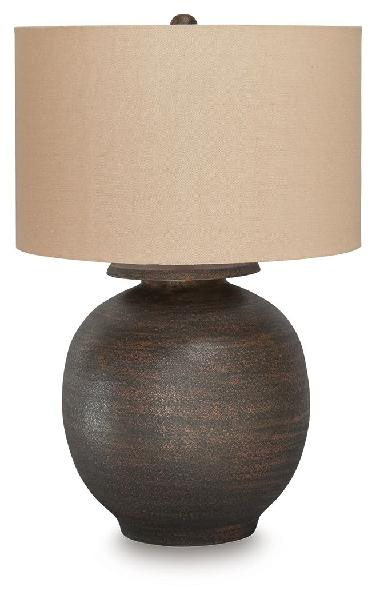 Image of Carlenbury - Metal Table Lamp - Antique Brown
