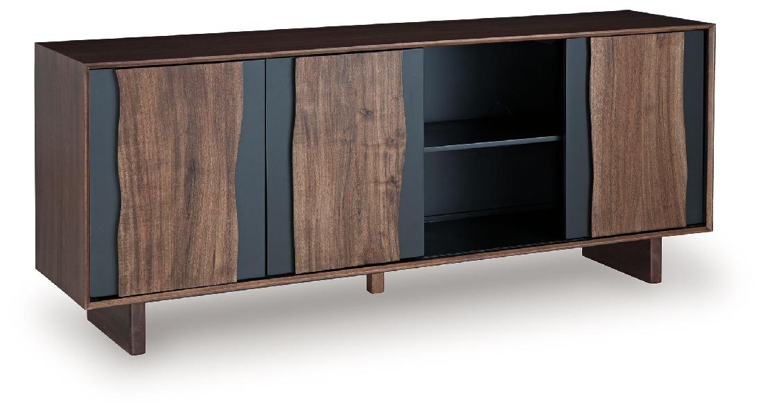 Image of Welby - Accent Cabinet - Brown / Charcoal
