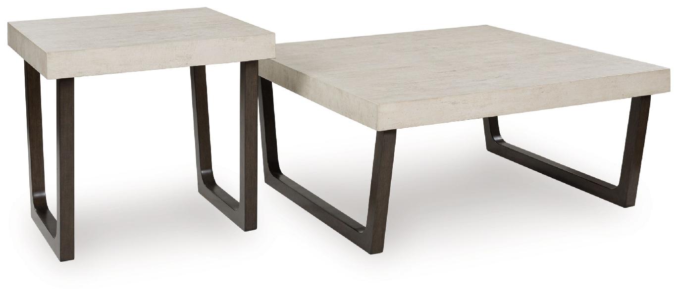 Image of Westenfort - Occasional Table Set (Set of 2) - Espresso / Gray