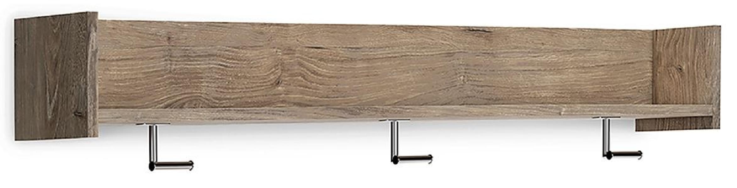 Image of Oliah - Wall Mounted Coat Rack w/Shelf - Natural