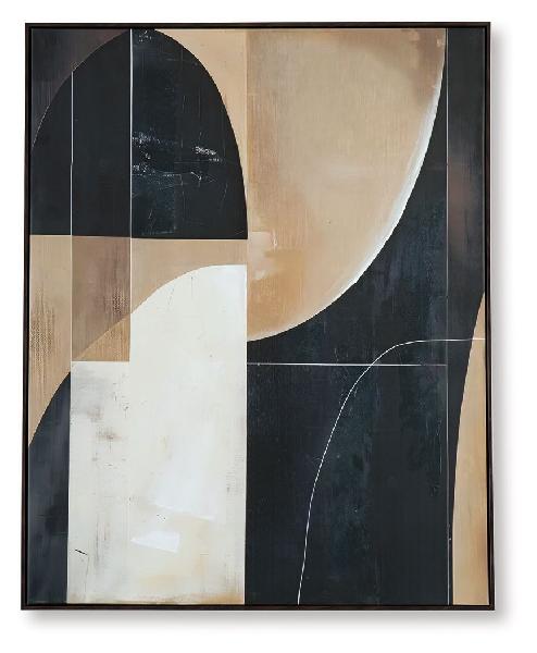 Image of Ewanford - Wall Art - Black / Brown / Tan