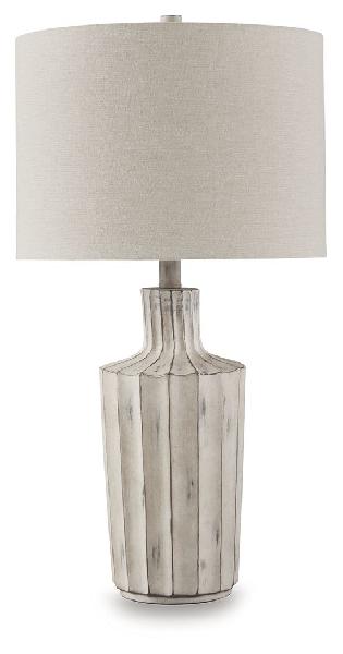 Image of Imre - Poly Table Lamp - Distressed Brown